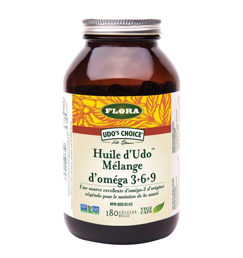 FLORA Suppléments Huile UDO 3-6-9 180caps