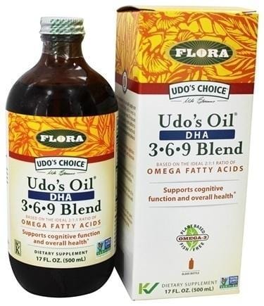 FLORA Suppléments Huile UDO DHA (formule végétarienne) 500ml