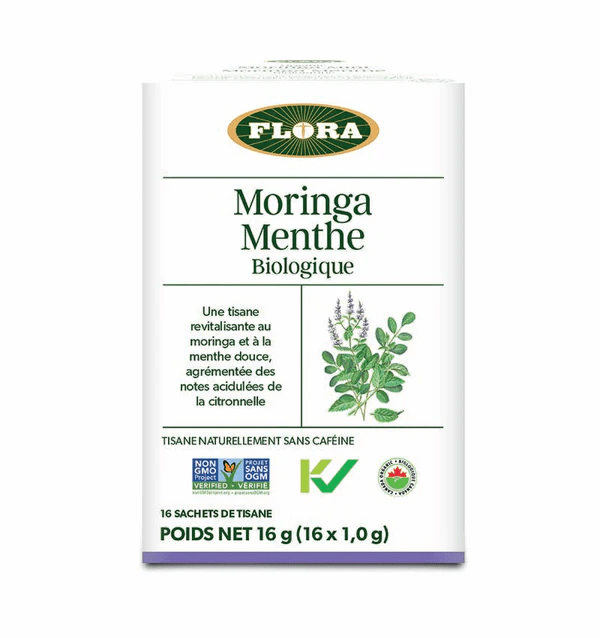 FLORA Suppléments Moringa et menthe bio 16s