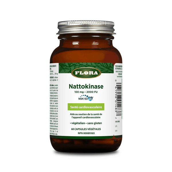 FLORA Suppléments Nattokinase NSK-SD 100mg 60caps