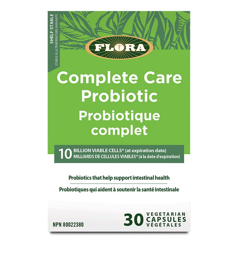 FLORA Suppléments Probiotiques complets (aident à soutenir la santé intestinale) 30caps
