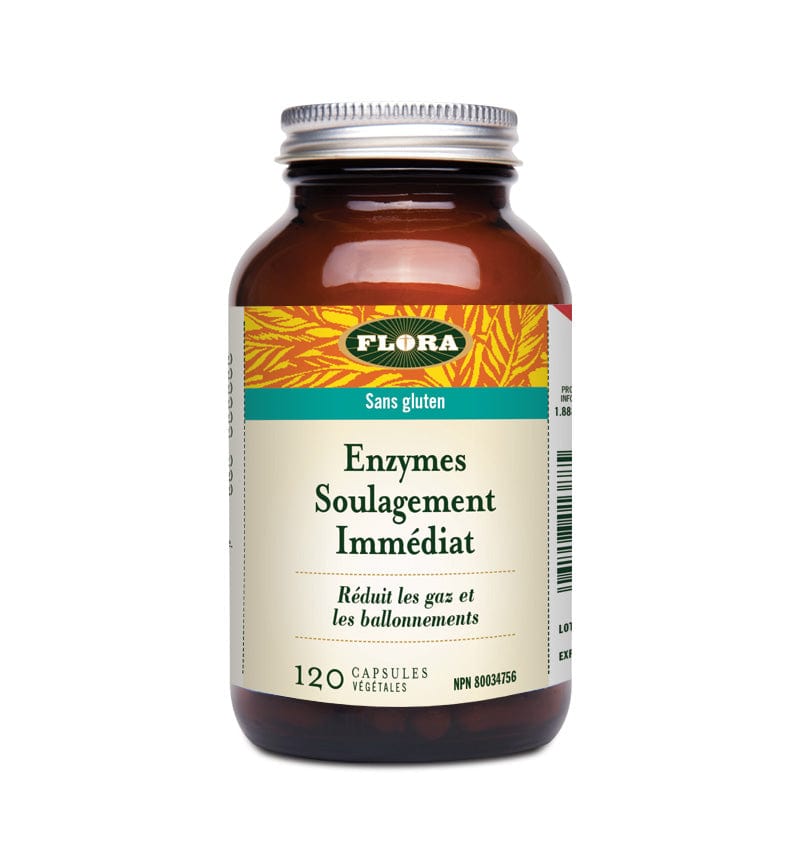 FLORA Suppléments Soulagement immediat (ancien enzymes digestifs suprêmes) 120vcaps