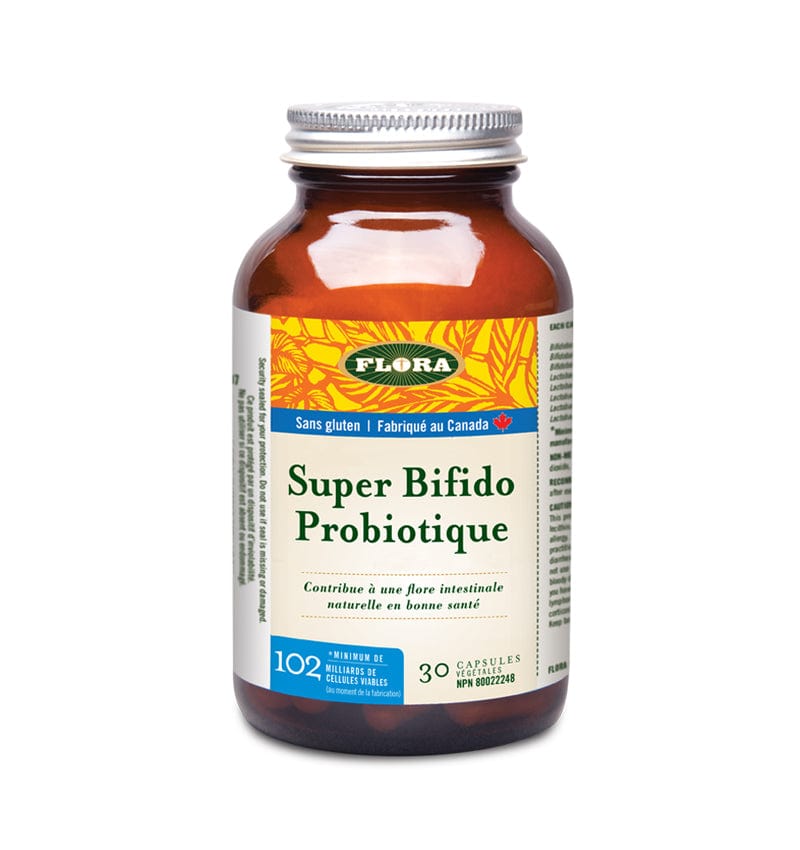 FLORA Suppléments Super probiotiques bifido plus (19 ans+) 30caps