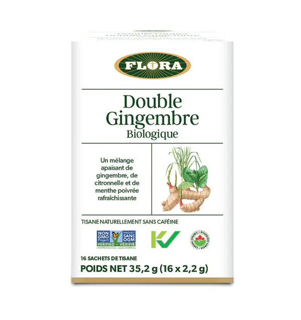 FLORA Suppléments Tisane double gingembre bio 16s