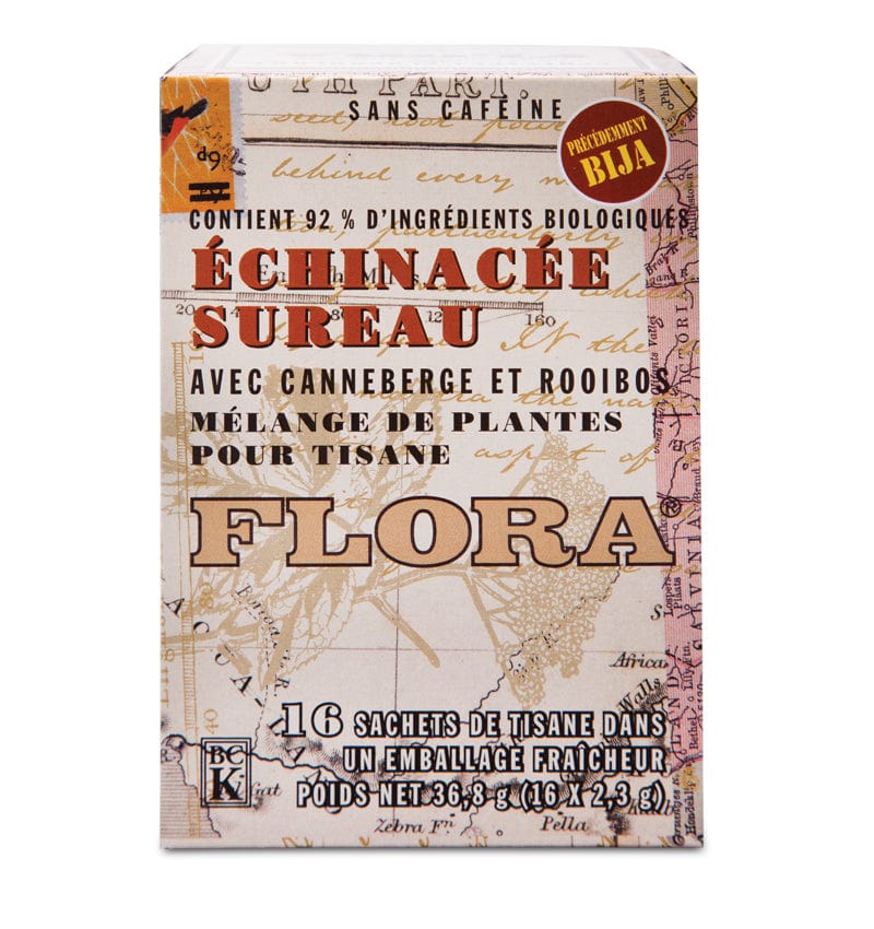 FLORA Suppléments Tisane échinacée / sureau bio 16s