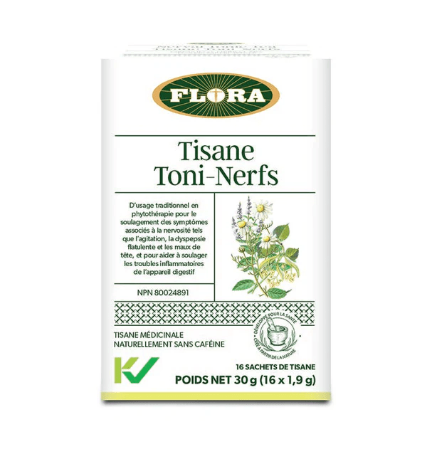 FLORA Suppléments Tisane toni-nerfs 16s