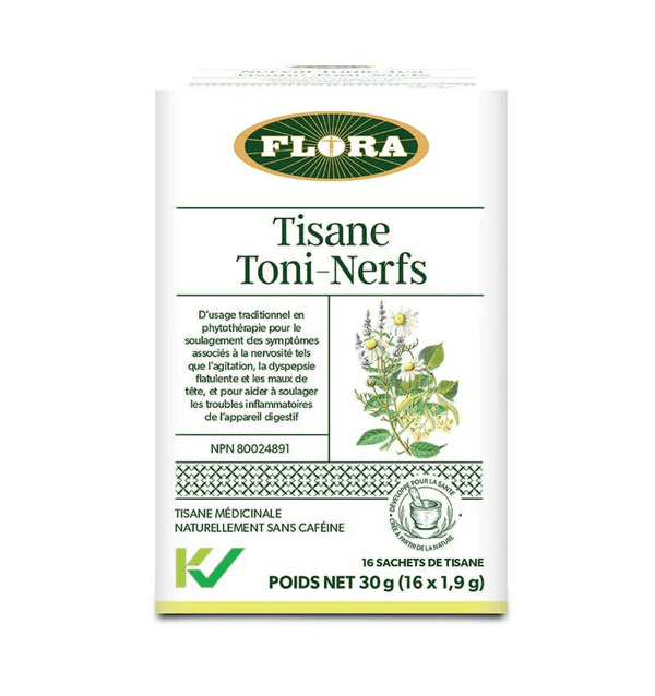 FLORA Suppléments Tisane Toni-nerfs 16s