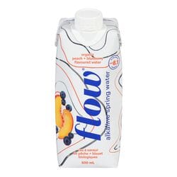 FLOW Épicerie Eau à saveur de pêche et bleuet bio 500ml