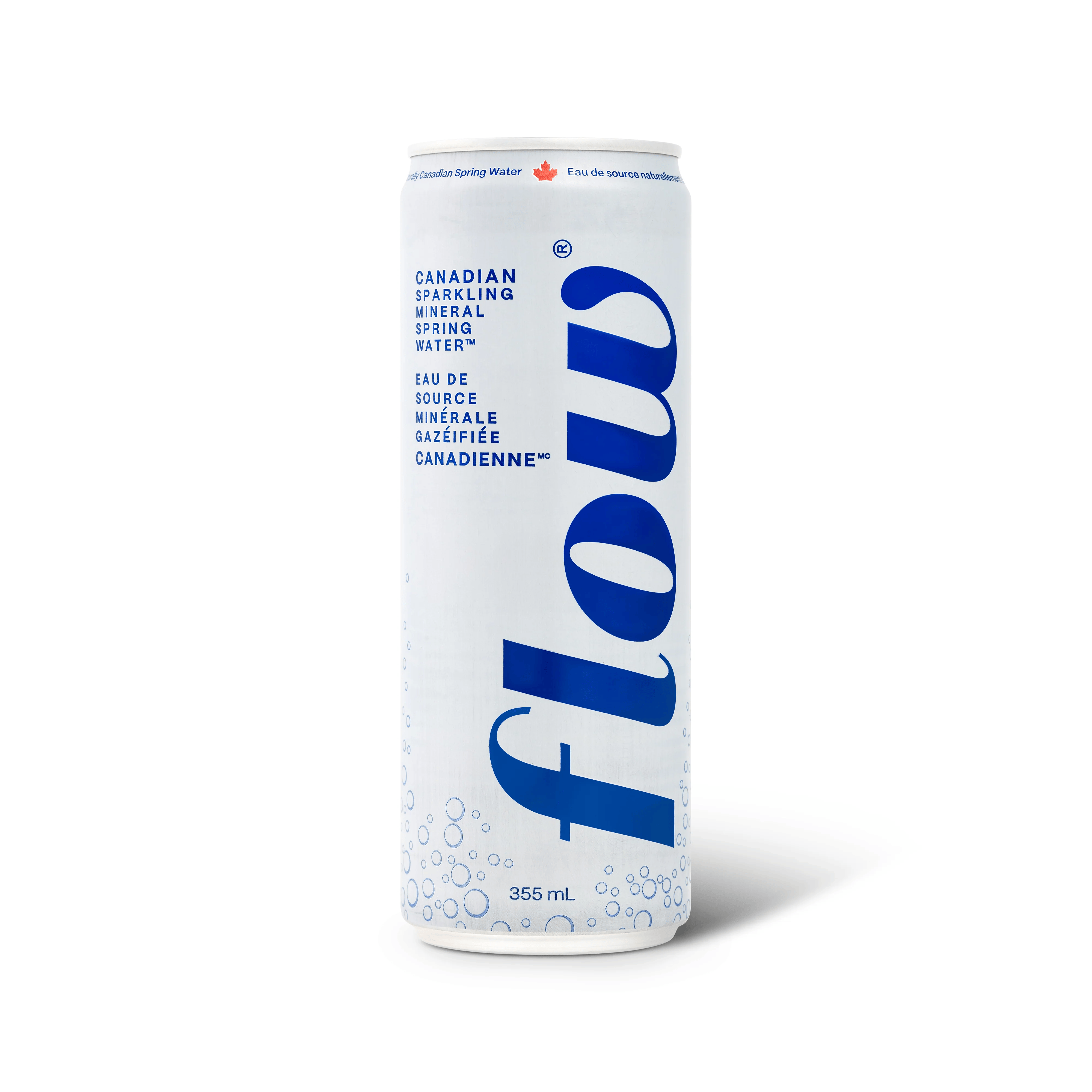 FLOW Épicerie Eau de source minérale gazéifiée original 355ml