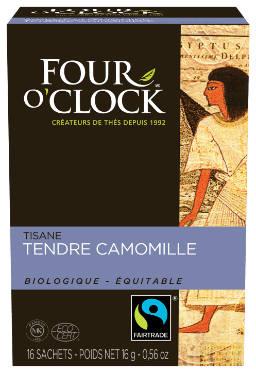 FOUR O'CLOCK Épicerie Tendre camomille / citronnelle sans caféine bio 16s