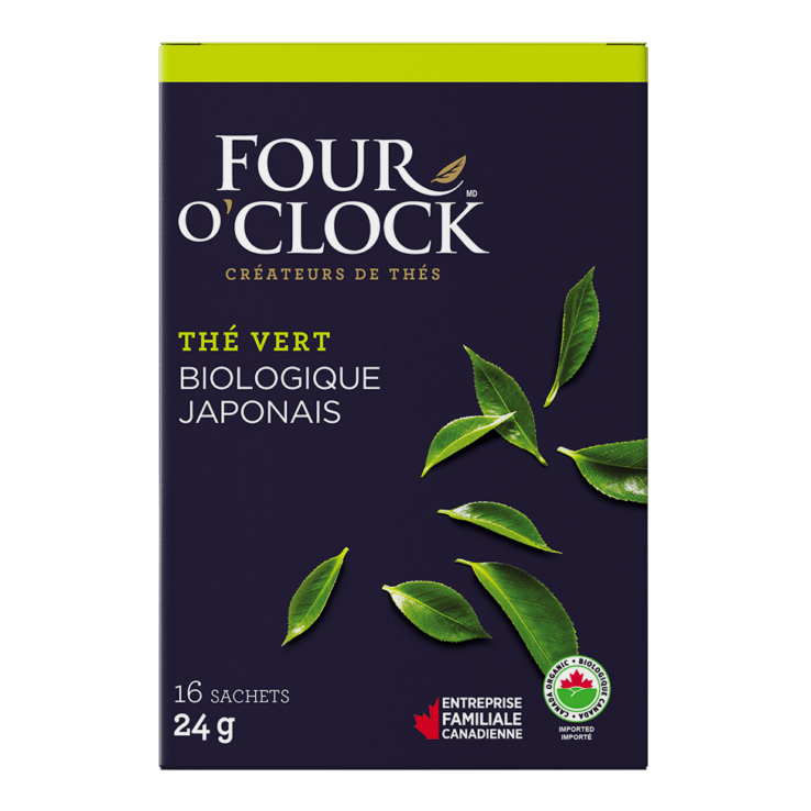 FOUR O'CLOCK Épicerie Thé vert japonais bio 16s