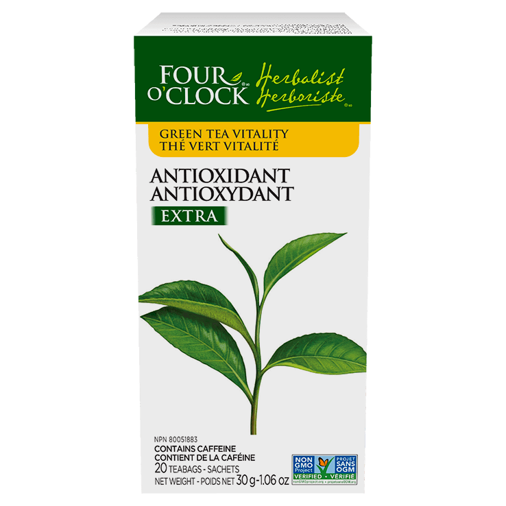 FOUR O'CLOCK Épicerie Thé vert vitalité antioxydant extra  20s