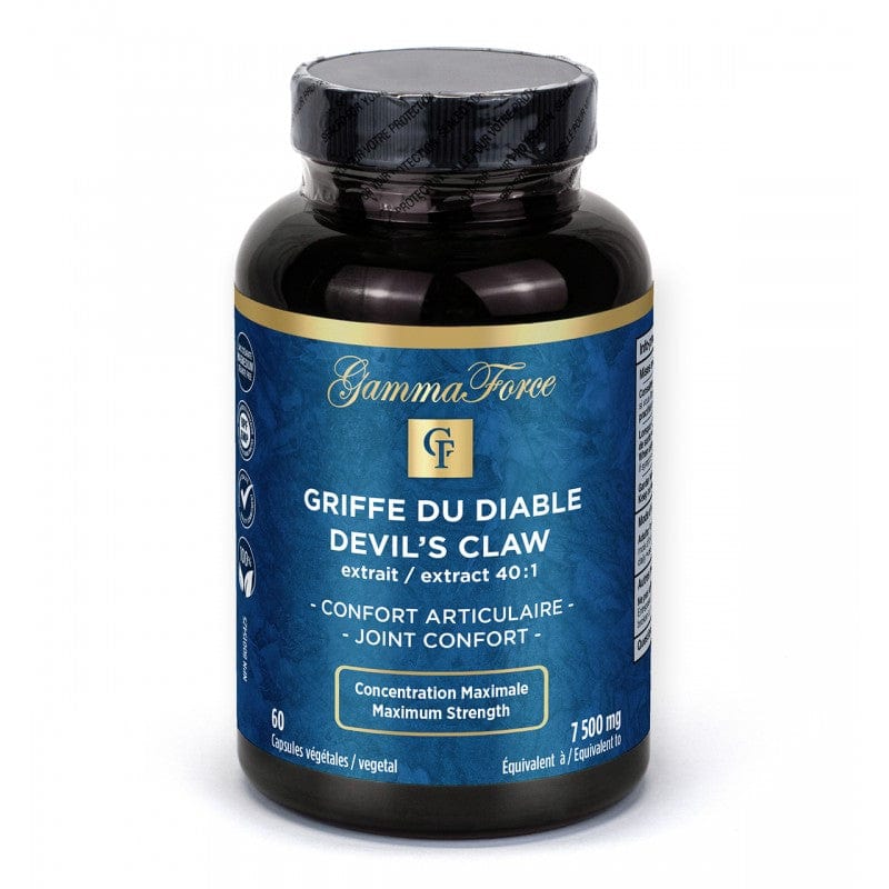 GAMMA FORCE Suppléments Extrait de griffe du diable 40:1 extra concentré 187,5mg 60vcaps