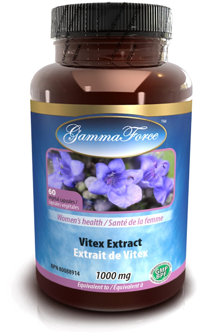 GAMMA FORCE Suppléments Extrait de Vitex 1000mg (Santé de la femme ) 60vcaps