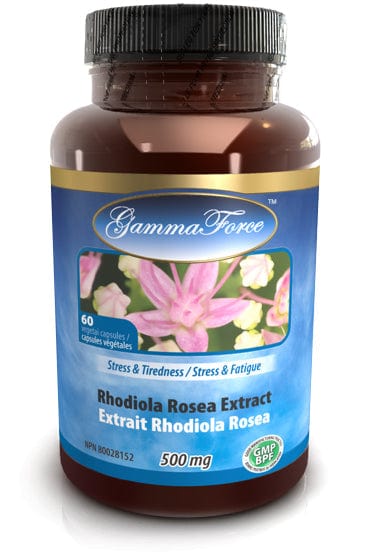 GAMMA FORCE Suppléments Extrait rhodiola rosea 3% std/ 500mg (stress / cortisol) 60vcaps