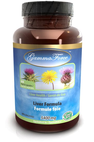 GAMMA FORCE Suppléments Formule foie équivalent à 5400mg (santé du foie) 60vcaps