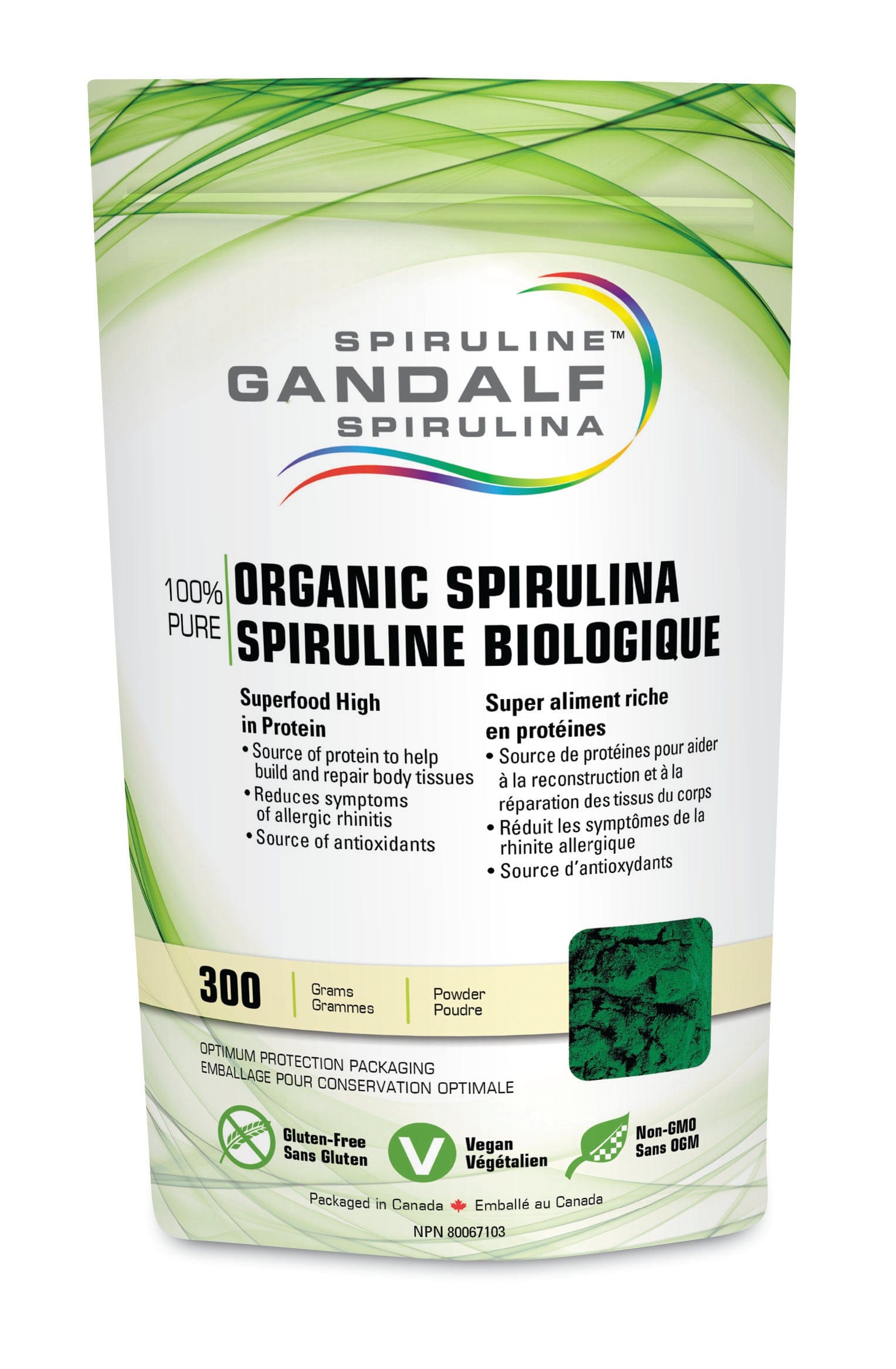GANDALF Suppléments Spiruline bio  300g