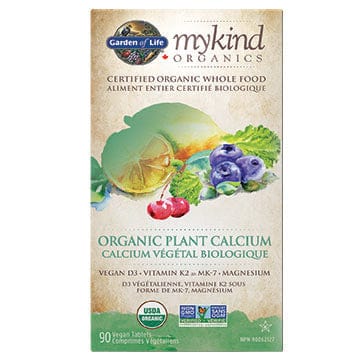 GARDEN OF LIFE Suppléments Calcium végétal bio MK7+Vit D 90comp