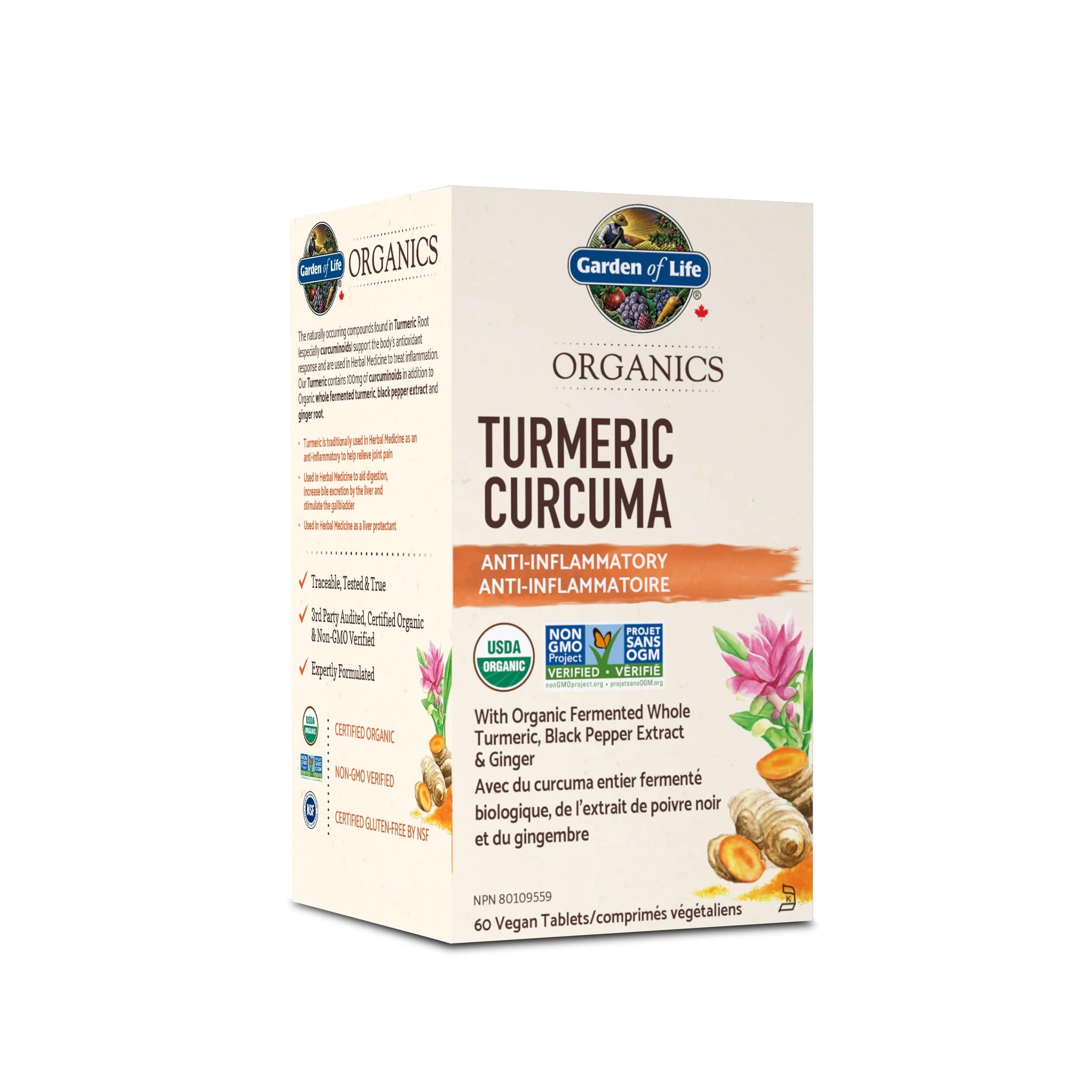 GARDEN OF LIFE Suppléments Curcuma bio 60vcomp