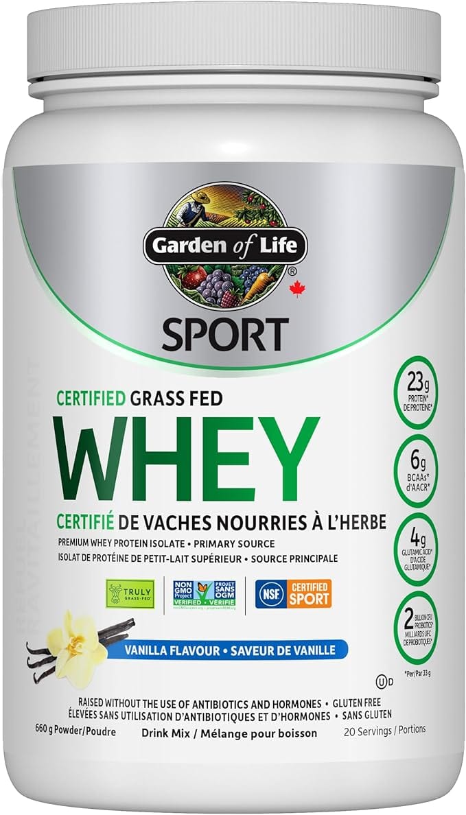 GARDEN OF LIFE Suppléments Isolat de protéines de petit-lait à la vanille 640g