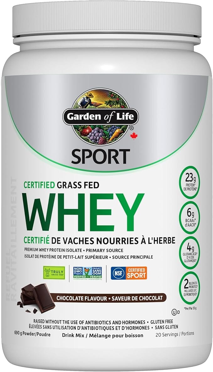 GARDEN OF LIFE Suppléments Isolat de protéines de petit-lait au chocolat 660g