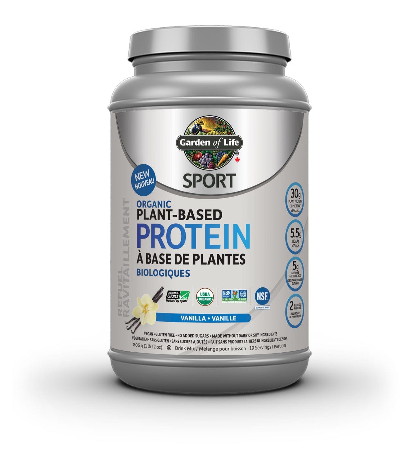 GARDEN OF LIFE Suppléments Protéines à base de plante vanille 806g