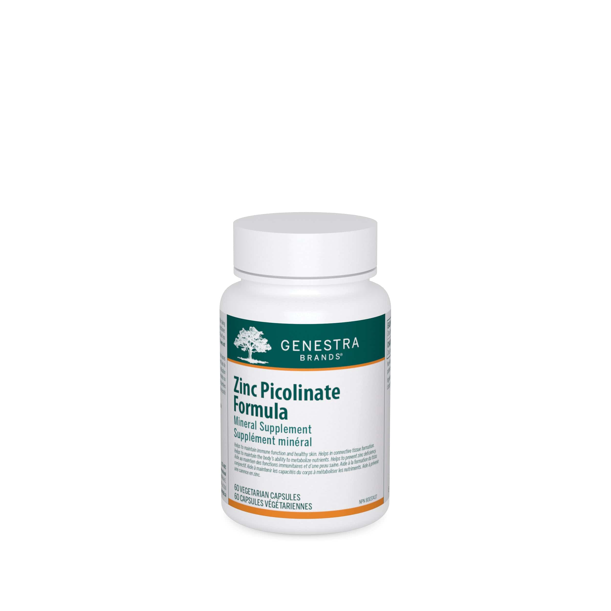 GENESTRA BRANDS Suppléments Formule zinc picolinate  60caps