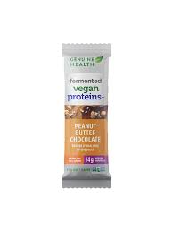 GENUINE HEALTH Épicerie Barre vegan protéinée beurre d'arachide et chocolat 55g