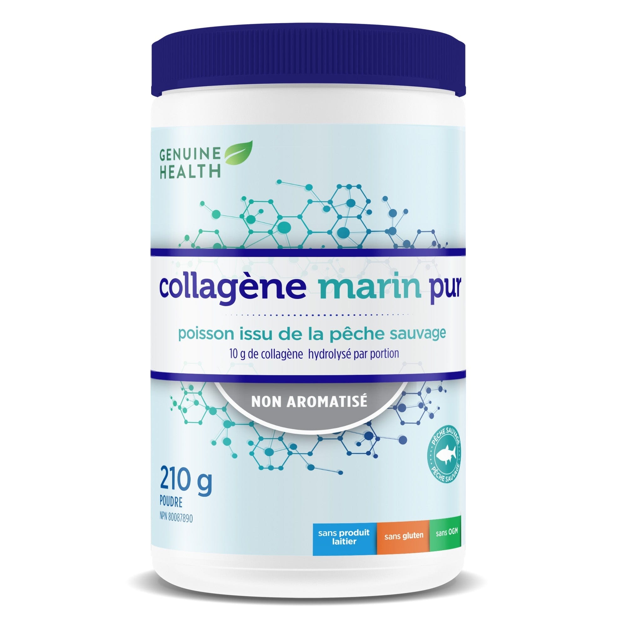 GENUINE HEALTH Suppléments Collagène marin pur (non-aromatisé) 210g
