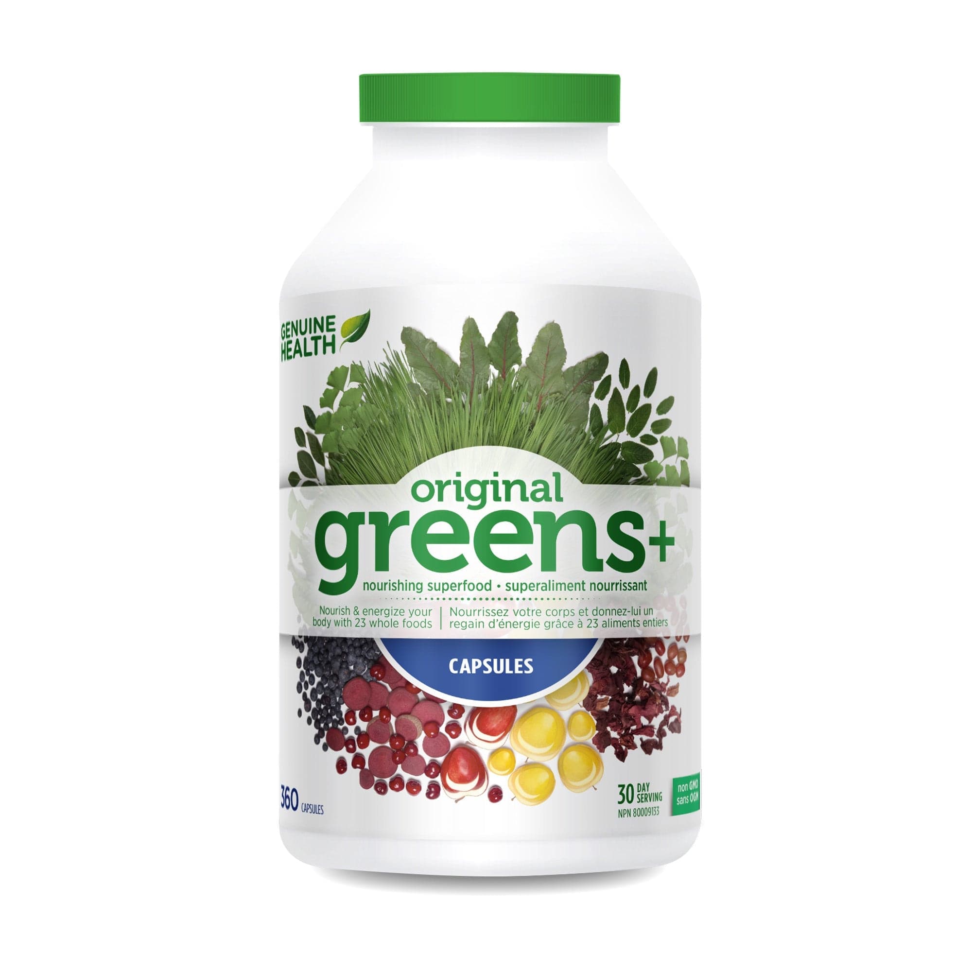 GENUINE HEALTH Suppléments Greens+ 360caps