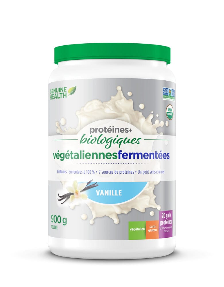 GENUINE HEALTH Suppléments Végétaliennes Biologiques (vanille) 900g