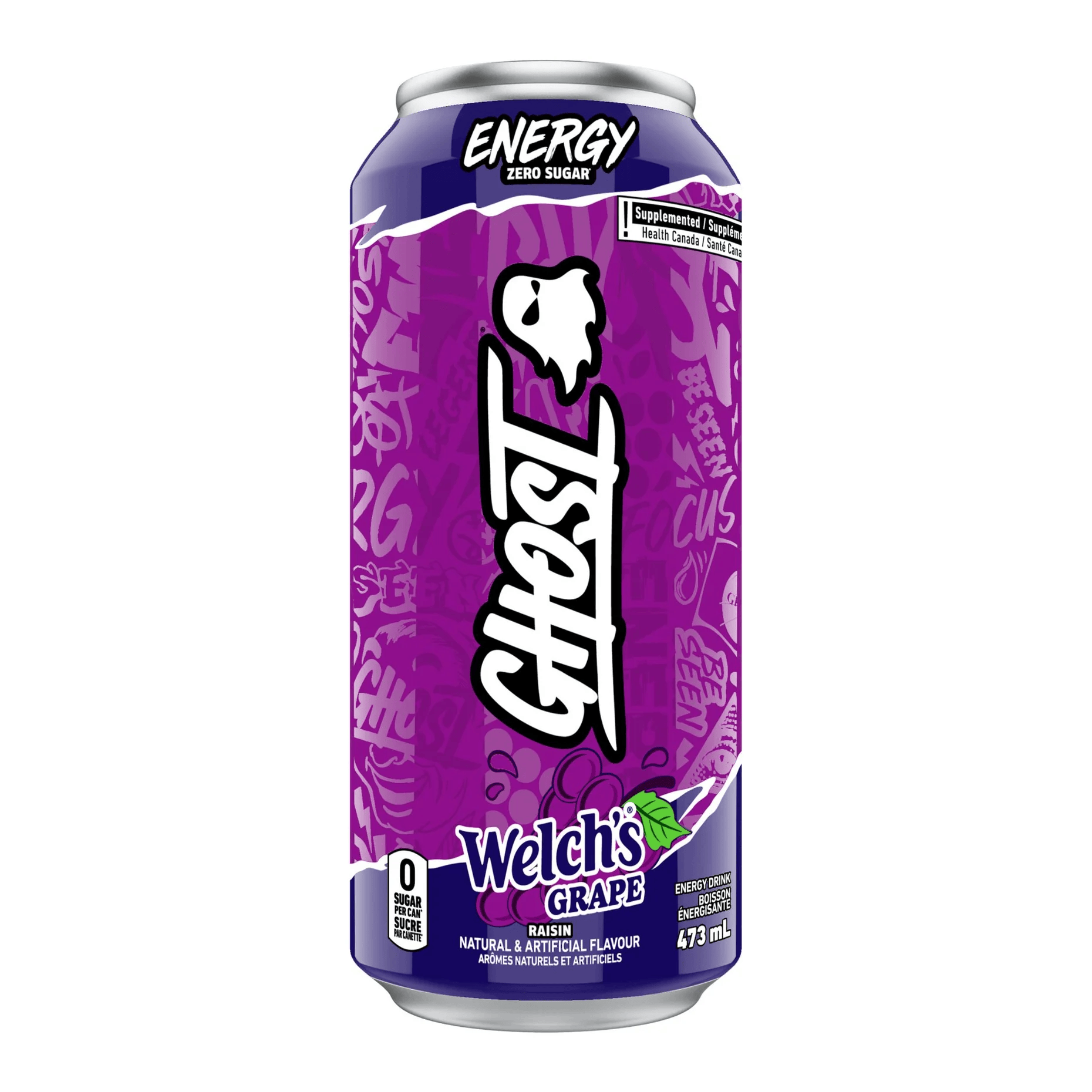GHOST Nutrition Sportive Boisson énergisante (raisin Welch's) 473ml