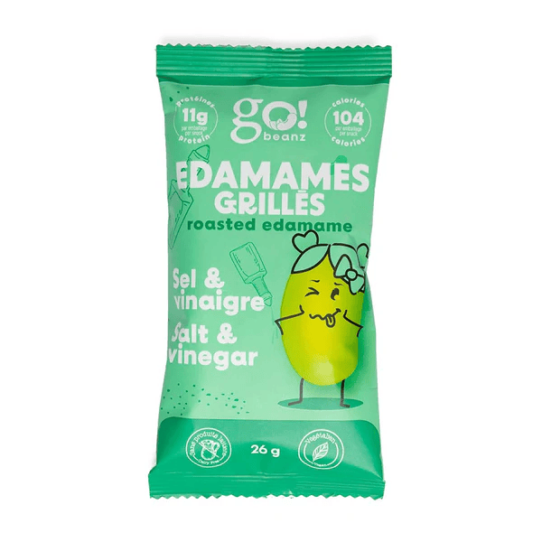 GO BEANZ Épicerie Edamames grillés sel et vinaigre 26g