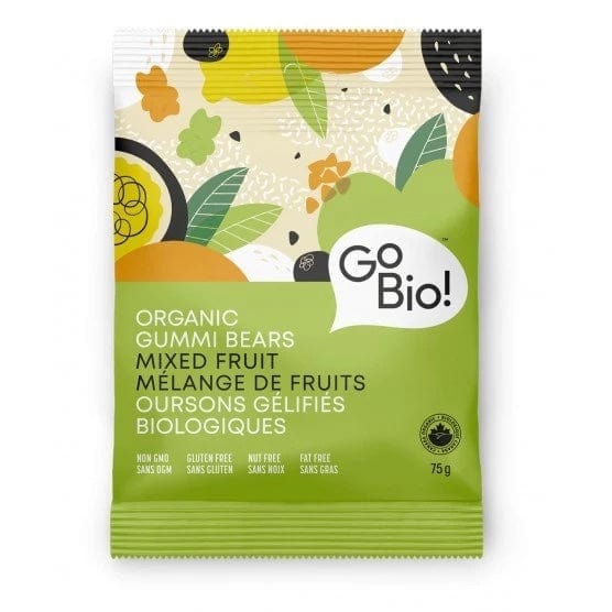 GO BIO Épicerie Bonbons oursons aux fruits bio 75g
DATE DE PÉREMPTION : 23 NOVEMBRE 2025
