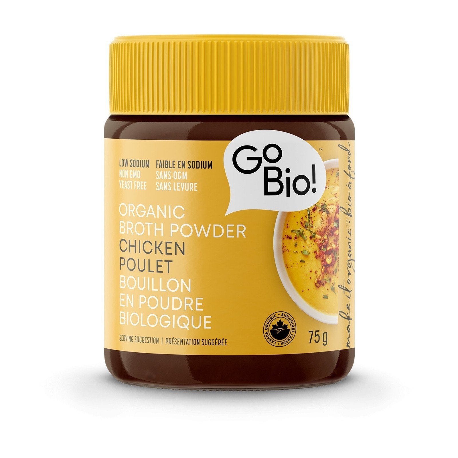 GO BIO Épicerie Bouillon en poudre au poulet bio 75g