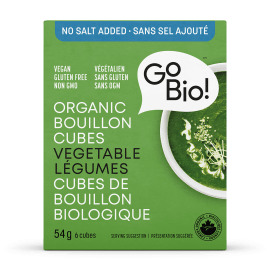 GO BIO Épicerie Bouillon légumes sans gluten bio sans sel 54g