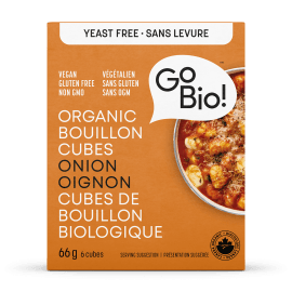 GO BIO Épicerie Bouillon oignon sans gluten bio 66g
DATE DE PÉREMPTION : 30 OCTOBRE 2026