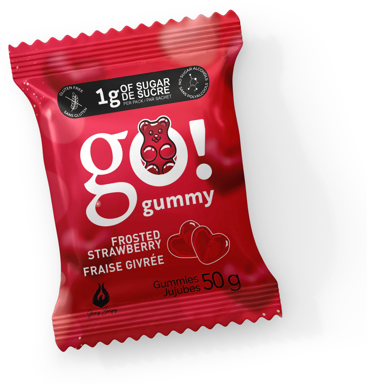 GO GUMMY Épicerie Jujubes fraises givrées 50g