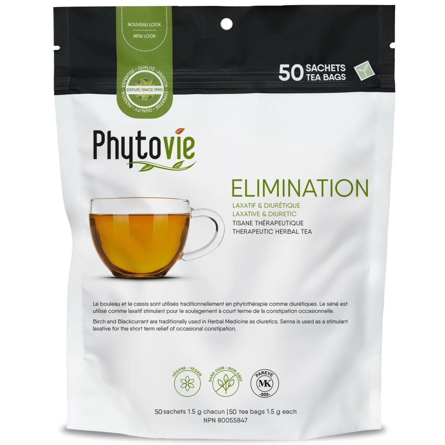 GOURMET NUTRITION Suppléments Tisane Élimination 50s