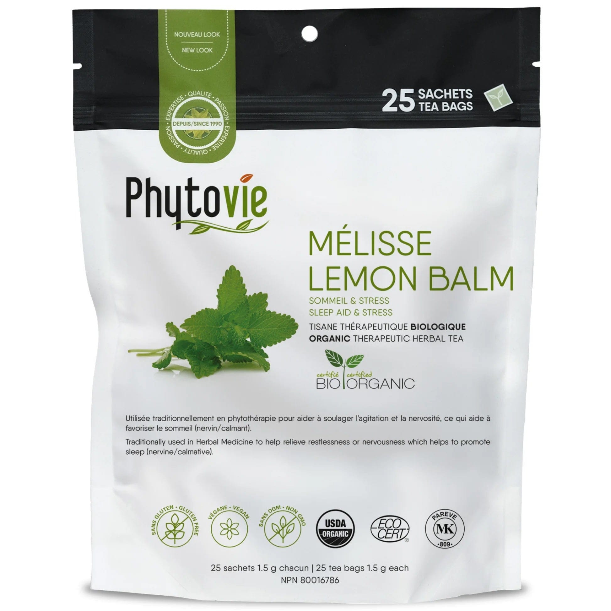 GOURMET NUTRITION Suppléments Tisane Mélisse (herbe) bio 25s