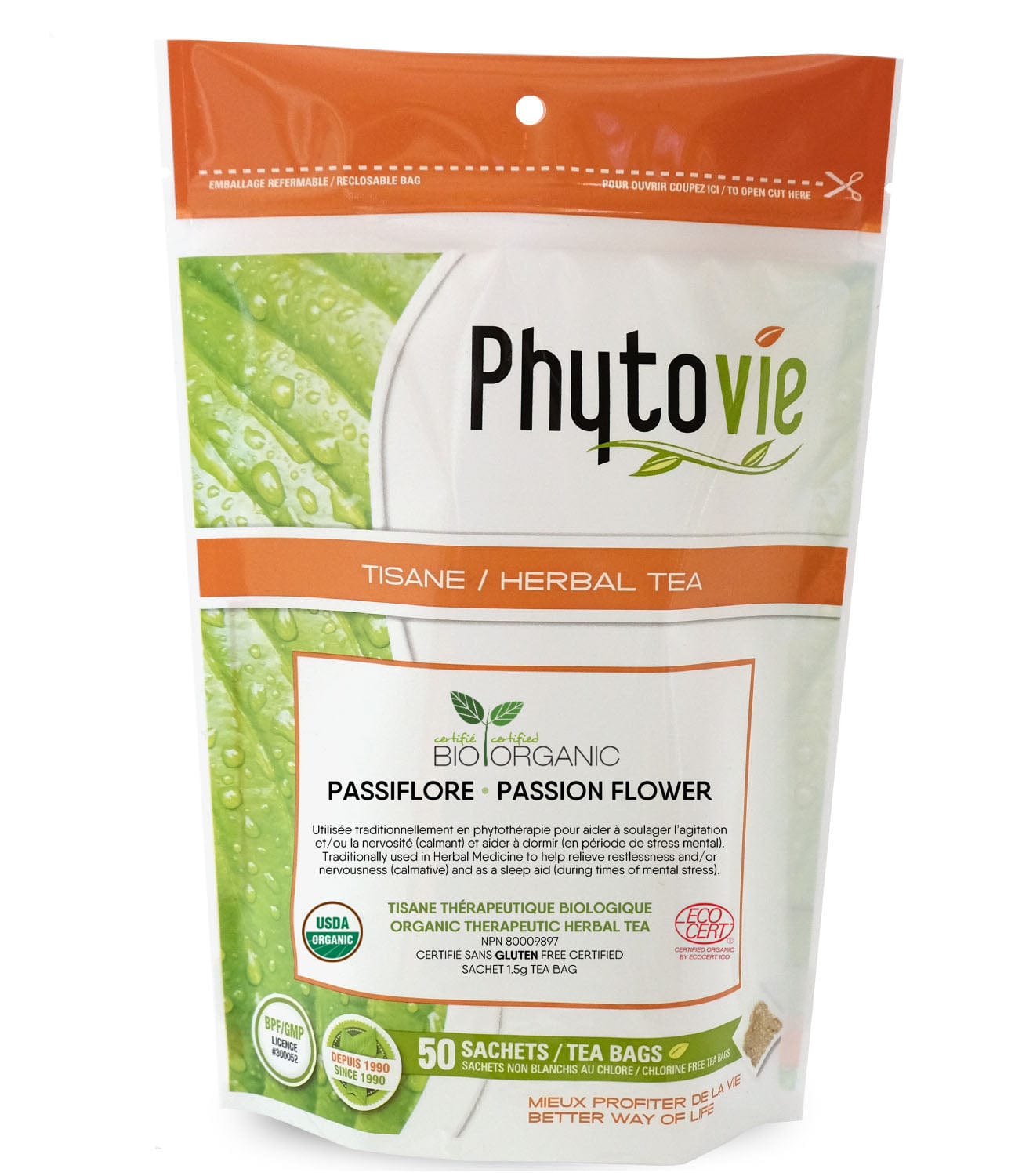 GOURMET NUTRITION Suppléments Tisane Passiflore bio  50s