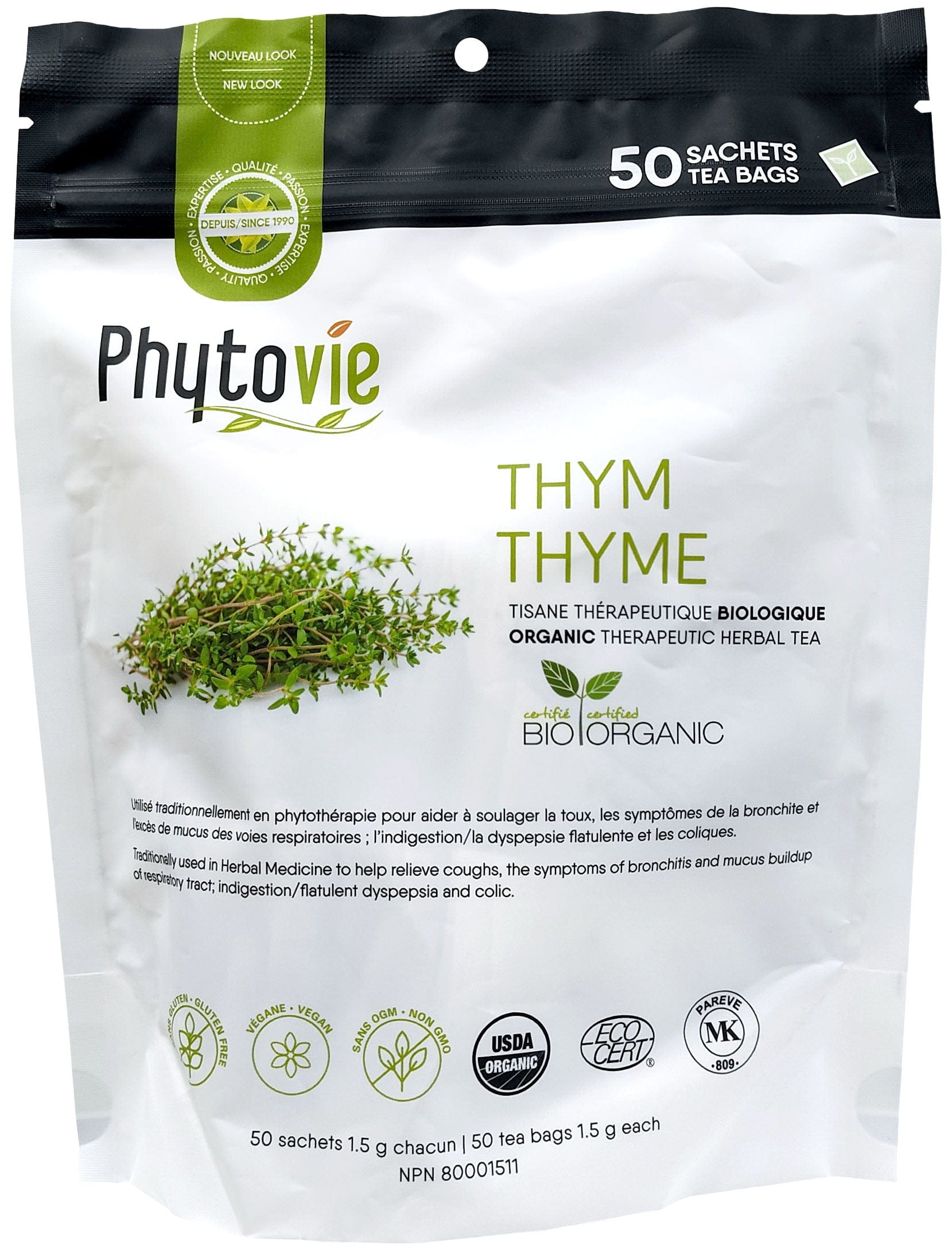 GOURMET NUTRITION Suppléments Tisane Thym  50s