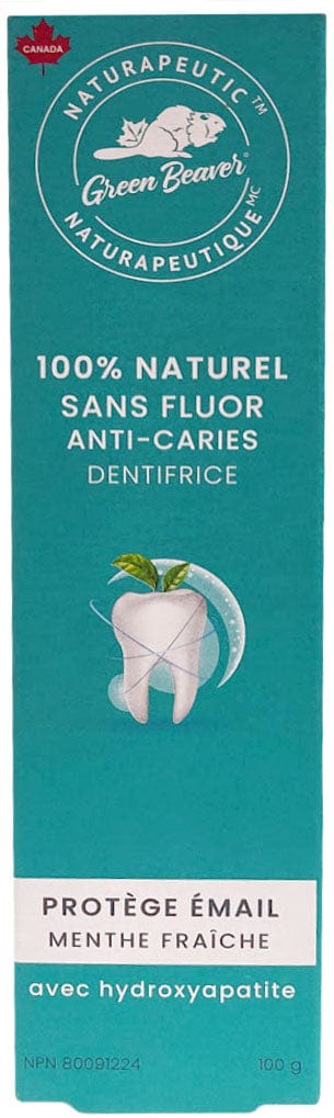 GREEN BEAVER Soins & beauté Dentifrice naturapeutique menthe fraîche (protège email)  100g