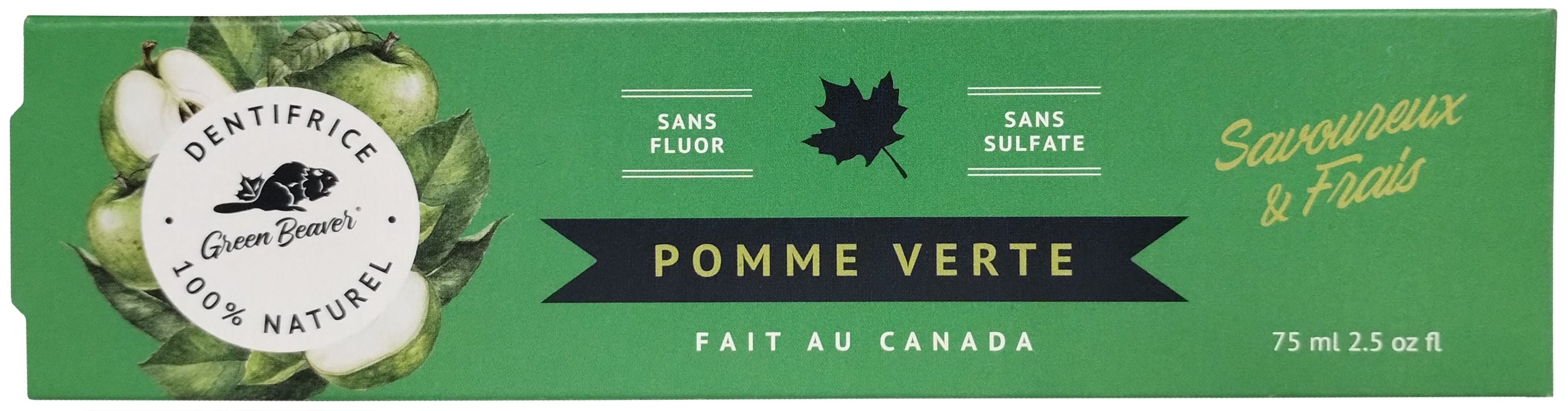 GREEN BEAVER Soins & beauté Dentifrice pomme verte 75ml
