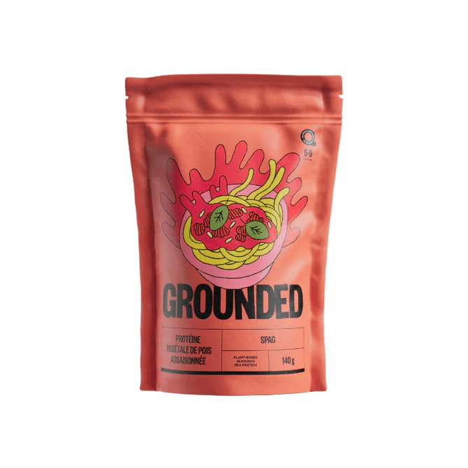 GROUNDED Épicerie Protéine végétale de pois assaisonnée spag 140g