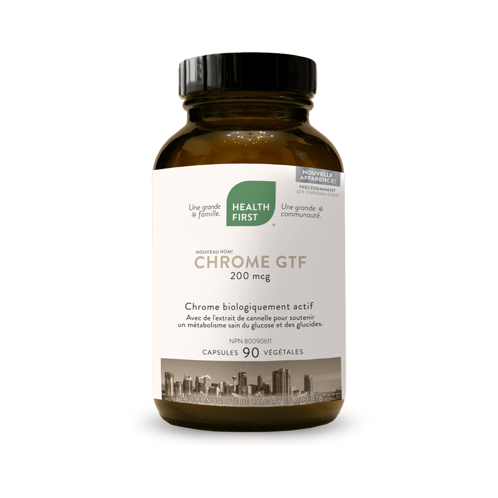 HEALTH FIRST Suppléments Chrome GTF 200mcg 90vcaps