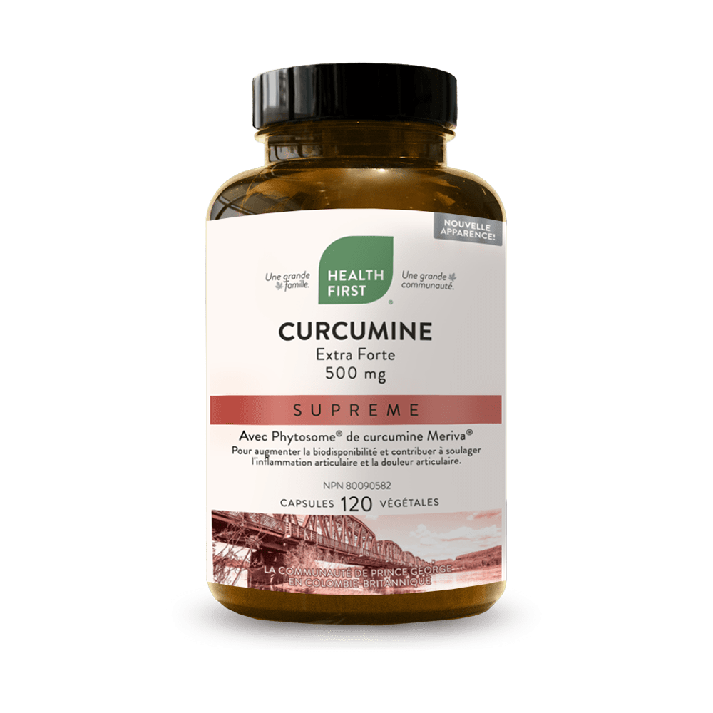 HEALTH FIRST Suppléments Curcumine extra-forte 500mg suprême 120vcaps