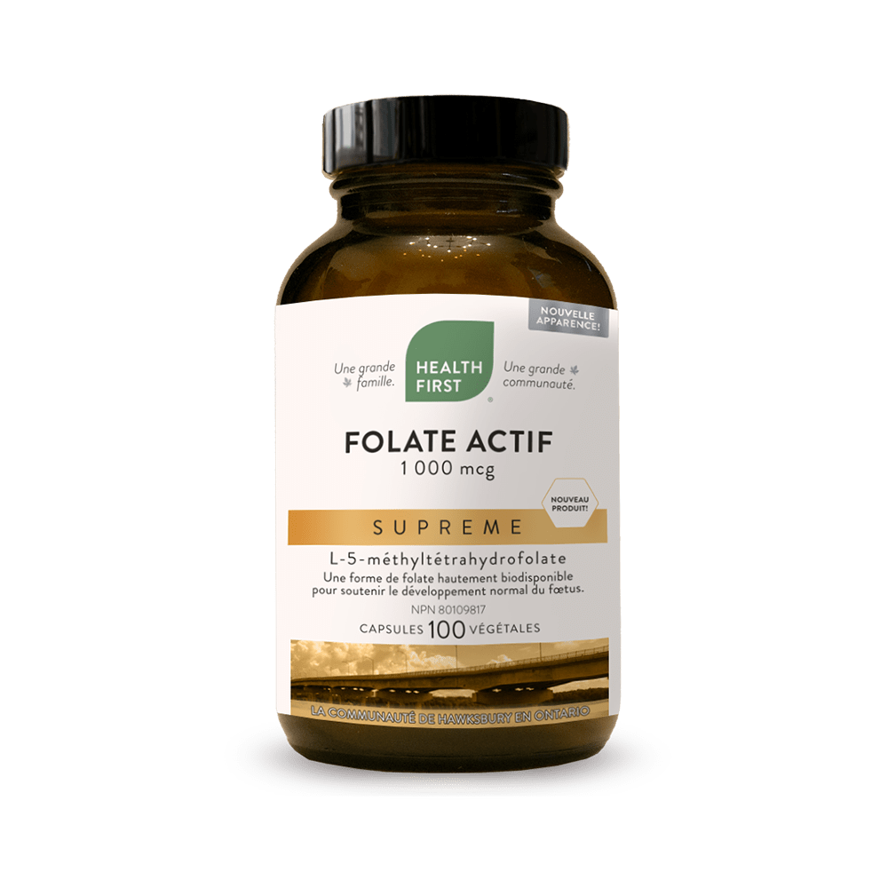 HEALTH FIRST Suppléments Folate actif suprême 1000mcg 100vcaps