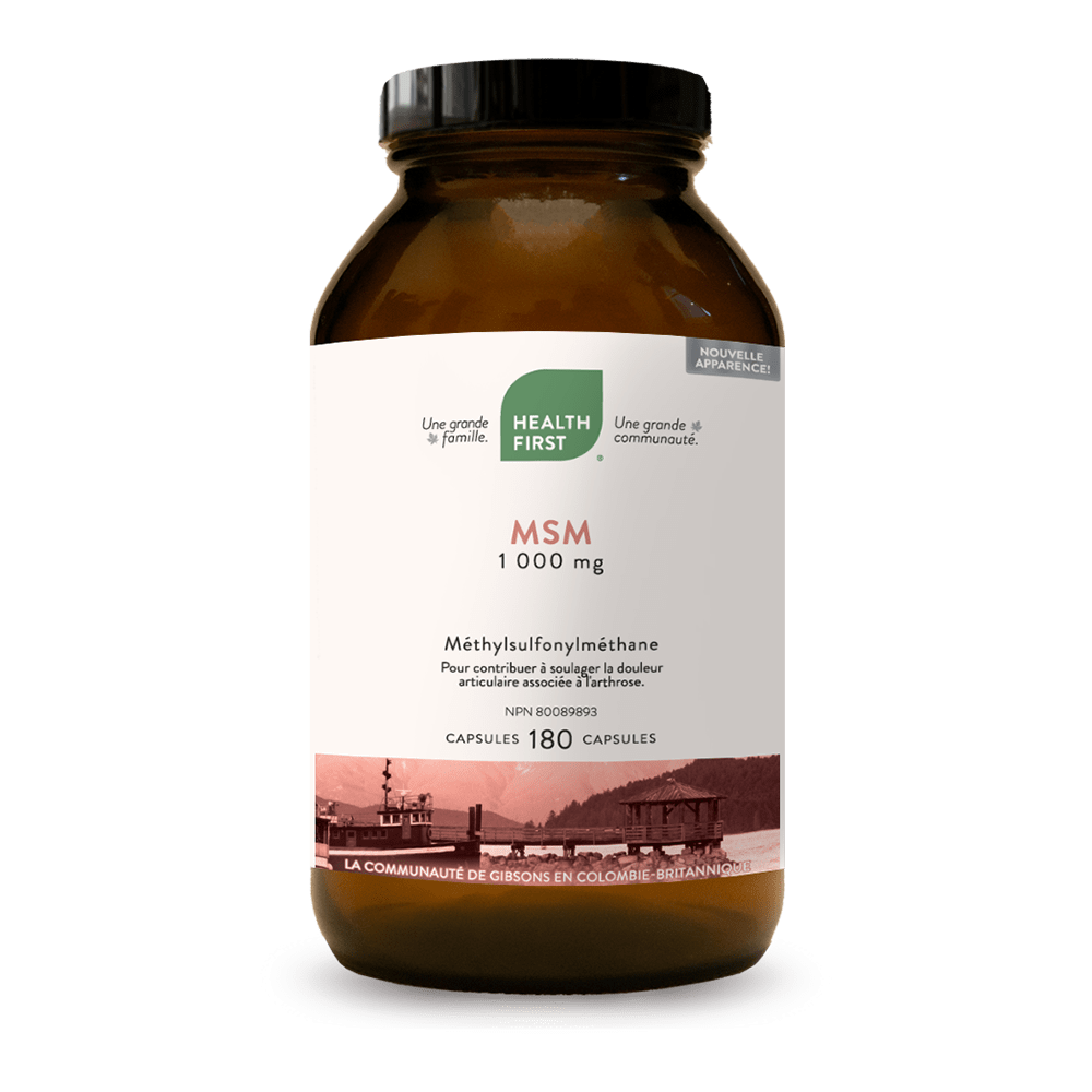 HEALTH FIRST Suppléments MSM 1000mg 180caps