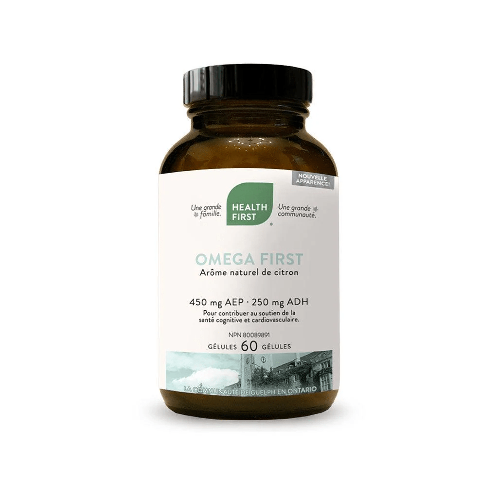 HEALTH FIRST Suppléments Omega first arôme de citron 60gels